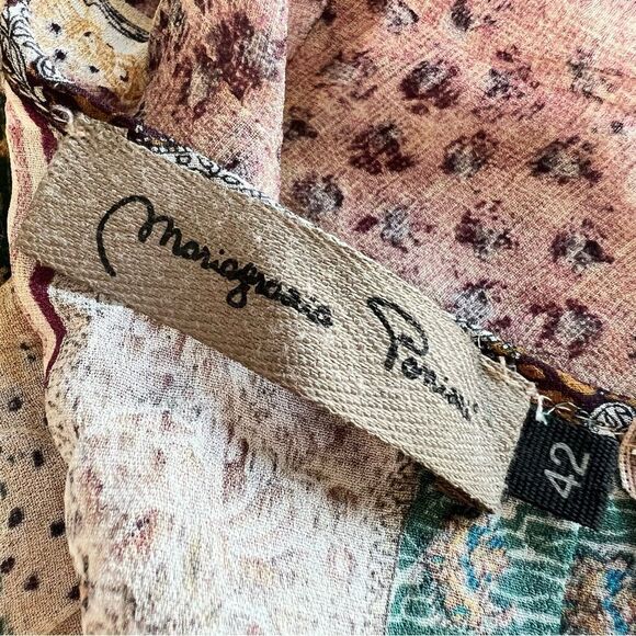 Anthropologie MARIAGRAZIA PANIZZI Cavina Maxi Dress Size 42 - Picture 12 of 13